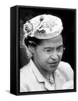 Rosa Parks Woman Who Touched Off Montgomery, Alabama Bus Boycott by African Americans-Paul Schutzer-Framed Premier Image Canvas