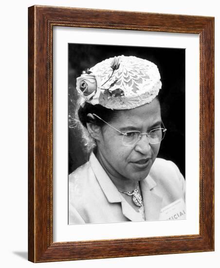 Rosa Parks Woman Who Touched Off Montgomery, Alabama Bus Boycott by African Americans-Paul Schutzer-Framed Premium Photographic Print