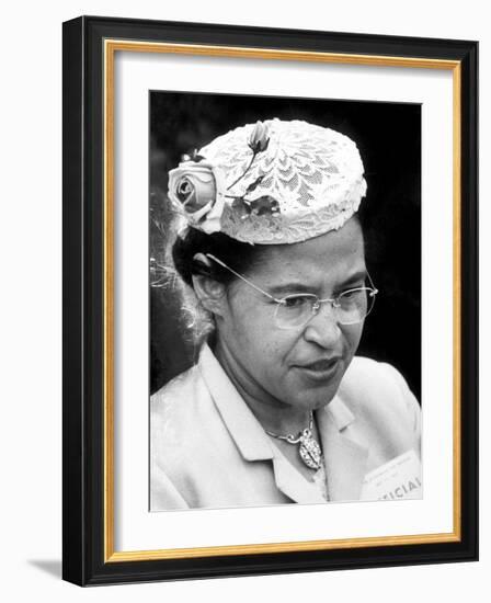 Rosa Parks Woman Who Touched Off Montgomery, Alabama Bus Boycott by African Americans-Paul Schutzer-Framed Premium Photographic Print