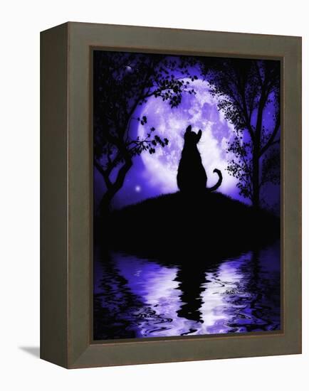 Rosalie's Moon-Julie Fain-Framed Stretched Canvas