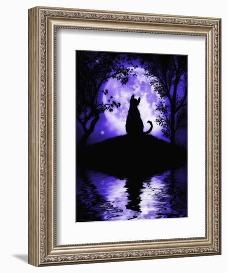 Rosalie's Moon-Julie Fain-Framed Art Print