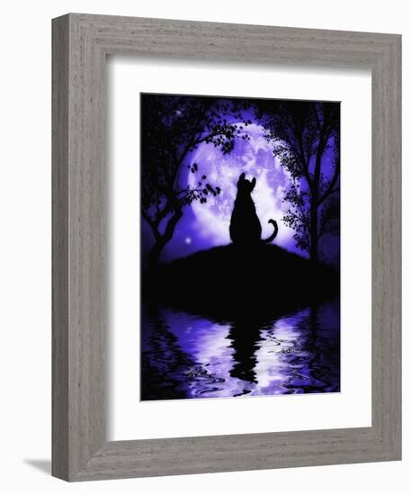 Rosalie's Moon-Julie Fain-Framed Art Print