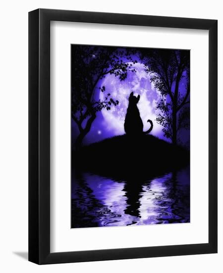 Rosalie's Moon-Julie Fain-Framed Art Print