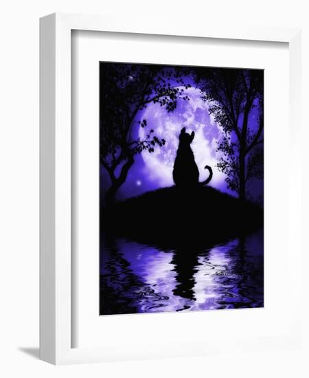 Rosalie's Moon-Julie Fain-Framed Art Print