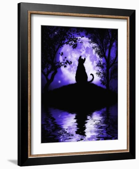 Rosalie's Moon-Julie Fain-Framed Art Print