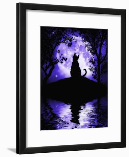 Rosalie's Moon-Julie Fain-Framed Art Print