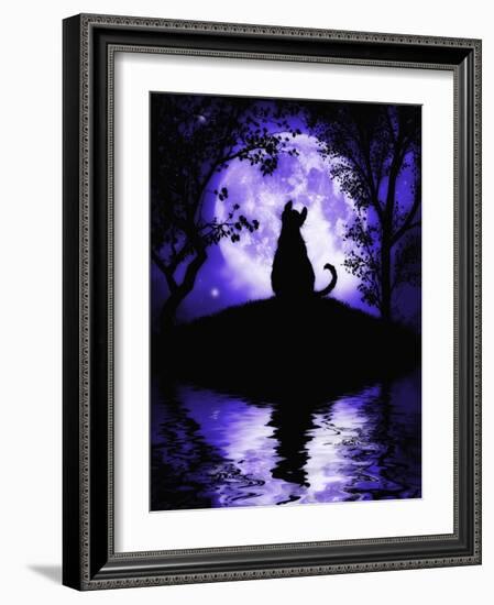 Rosalie's Moon-Julie Fain-Framed Art Print