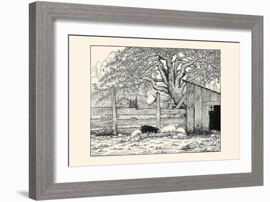 Rosaline and Piggy Joe Did Not Have Enough to Eat-Luxor Price-Framed Art Print