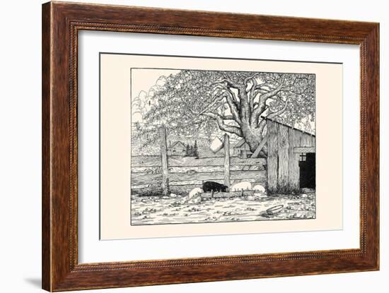 Rosaline and Piggy Joe Did Not Have Enough to Eat-Luxor Price-Framed Art Print