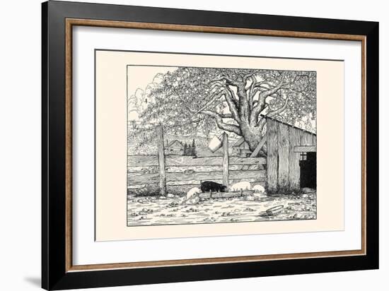 Rosaline and Piggy Joe Did Not Have Enough to Eat-Luxor Price-Framed Art Print