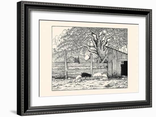 Rosaline and Piggy Joe Did Not Have Enough to Eat-Luxor Price-Framed Art Print