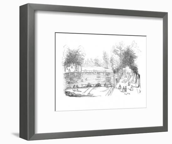 'Rosamond's Pond in 1740', c1870-Unknown-Framed Giclee Print