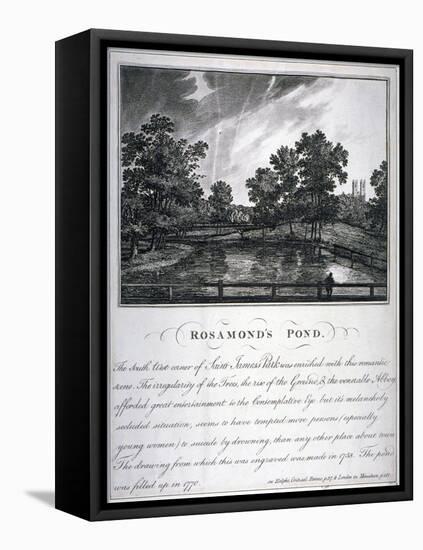 Rosamond's Pond, St James's Park, Westminster, London, 1791-John Thomas Smith-Framed Premier Image Canvas