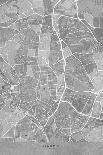 Map of Zaragoza Downtown (Spain) in Gray Vintage Style-Rosana Laiz Blursbyai-Photographic Print