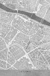 Map of Zaragoza Downtown (Spain) in Gray Vintage Style-Rosana Laiz Blursbyai-Photographic Print