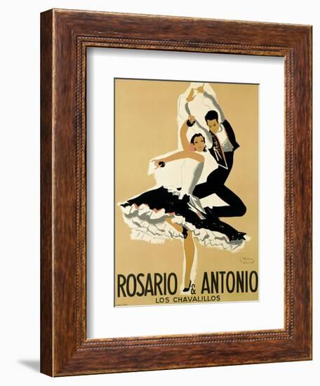 Rosario & Antonio, 1949-Paul Colin-Framed Art Print