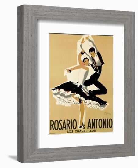 Rosario & Antonio, 1949-Paul Colin-Framed Art Print