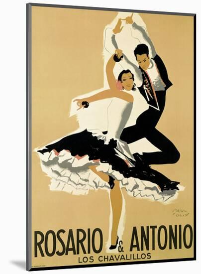 Rosario & Antonio, 1949-Paul Colin-Mounted Art Print