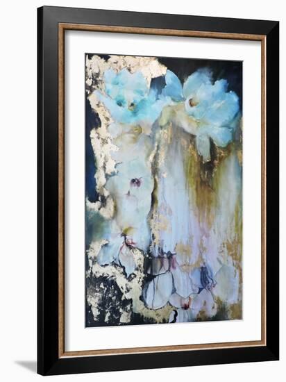 Rosas en las Rocas-Leticia Herrera-Framed Art Print