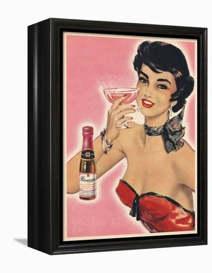 Rosayne, Champagne Alcohol, UK, 1954-null-Framed Premier Image Canvas