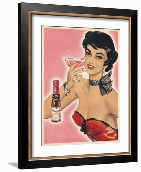 Rosayne, Champagne Alcohol, UK, 1954-null-Framed Giclee Print