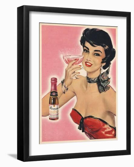 Rosayne, Champagne Alcohol, UK, 1954-null-Framed Giclee Print