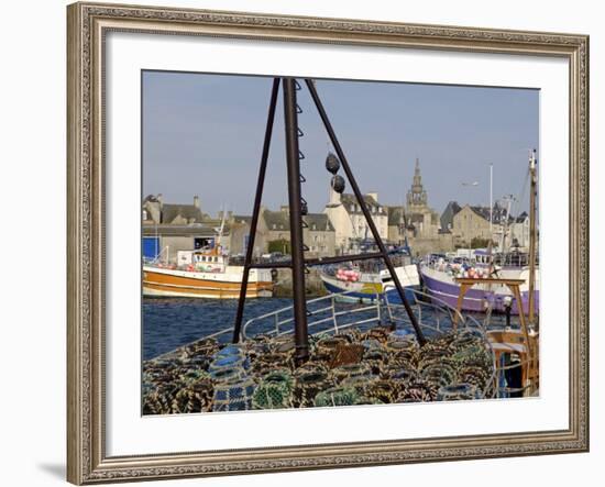 Roscoff Harbour, North Finistere, Brittany, France, Europe-De Mann Jean-Pierre-Framed Photographic Print