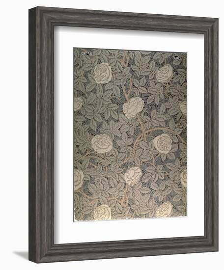 "Rose-90" Wallpaper Design-William Morris-Framed Premium Giclee Print