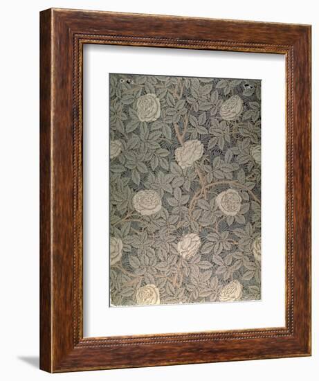 "Rose-90" Wallpaper Design-William Morris-Framed Premium Giclee Print