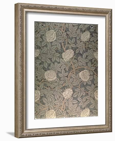 "Rose-90" Wallpaper Design-William Morris-Framed Giclee Print