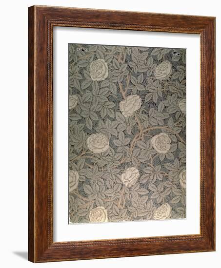 "Rose-90" Wallpaper Design-William Morris-Framed Giclee Print