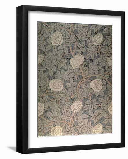 "Rose-90" Wallpaper Design-William Morris-Framed Giclee Print