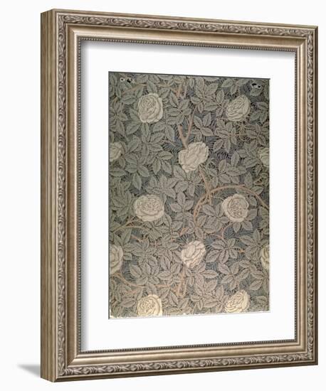 "Rose-90" Wallpaper Design-William Morris-Framed Giclee Print