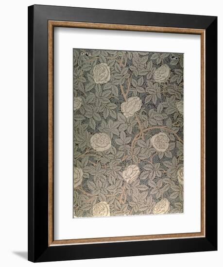 "Rose-90" Wallpaper Design-William Morris-Framed Giclee Print