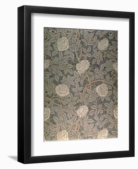 "Rose-90" Wallpaper Design-William Morris-Framed Giclee Print