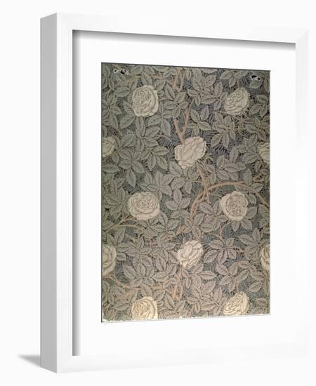 "Rose-90" Wallpaper Design-William Morris-Framed Giclee Print