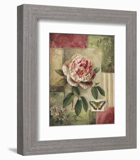 Rose and Butterfly-Lisa Audit-Framed Giclee Print