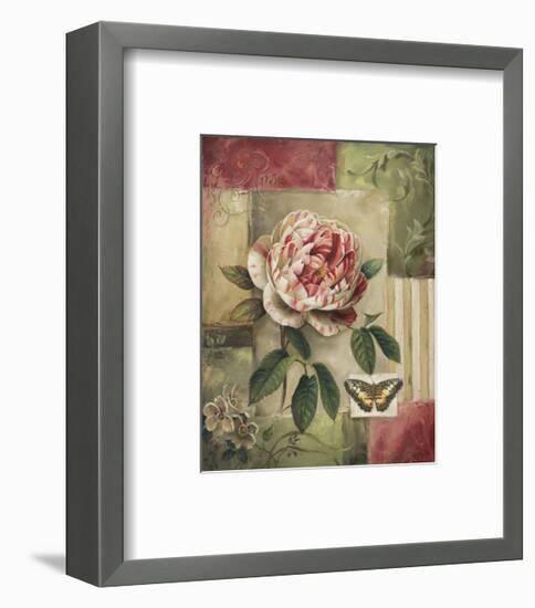 Rose and Butterfly-Lisa Audit-Framed Giclee Print