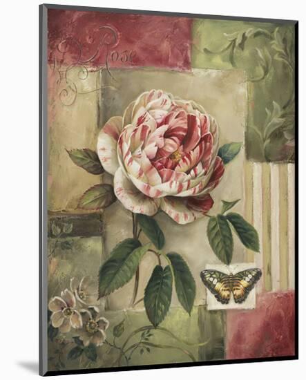 Rose and Butterfly-Lisa Audit-Mounted Giclee Print