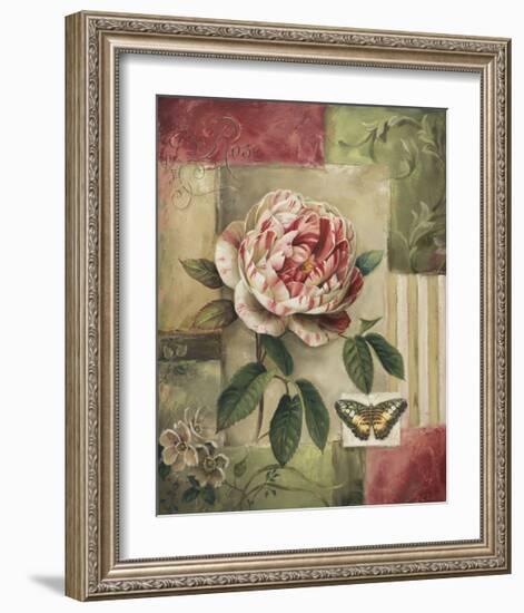 Rose and Butterfly-Lisa Audit-Framed Giclee Print