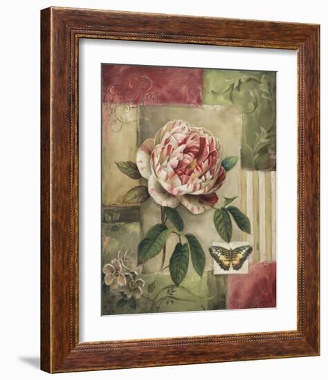 Rose and Butterfly-Lisa Audit-Framed Giclee Print