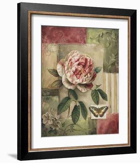 Rose and Butterfly-Lisa Audit-Framed Giclee Print