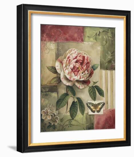 Rose and Butterfly-Lisa Audit-Framed Giclee Print