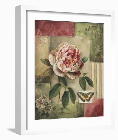 Rose and Butterfly-Lisa Audit-Framed Giclee Print