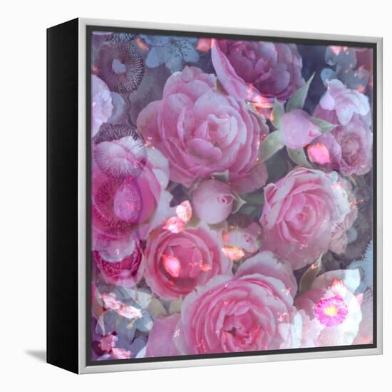 Rose Blossom with Other Flowers-Alaya Gadeh-Framed Premier Image Canvas