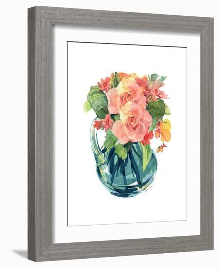 Rose Bouquet II-Julie Paton-Framed Art Print