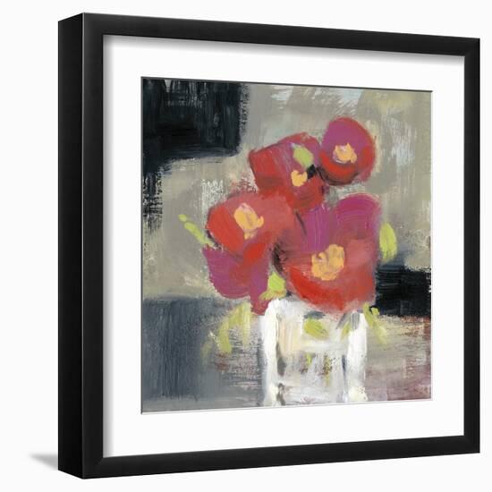 Rose Bud Vase I-Jennifer Goldberger-Framed Art Print