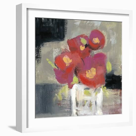 Rose Bud Vase I-Jennifer Goldberger-Framed Art Print