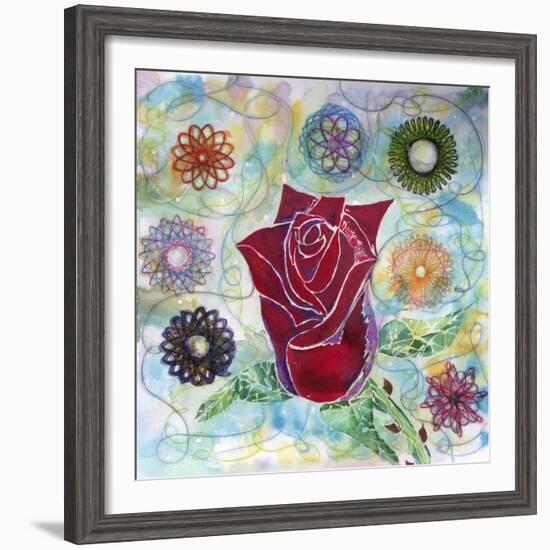 Rose Bud-Lauren Moss-Framed Giclee Print