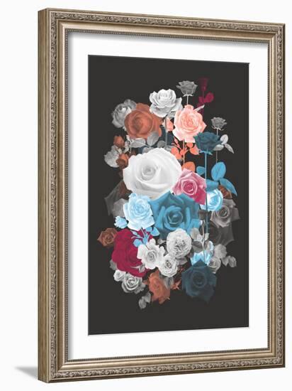 Rose Cluster-null-Framed Premium Giclee Print